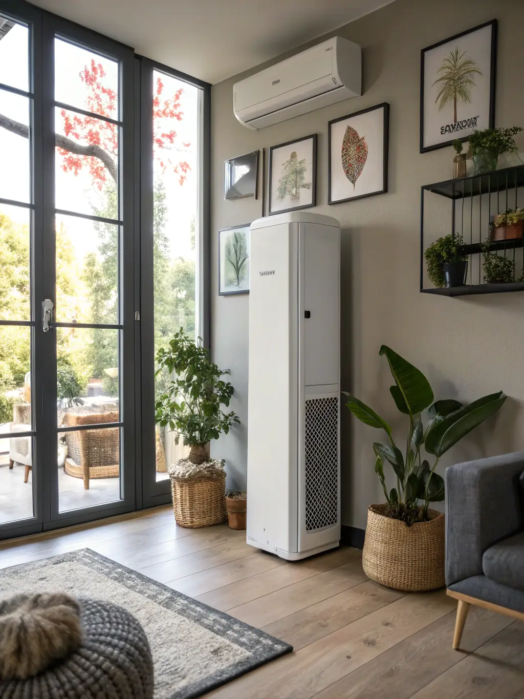 A newly installed heat pump system outside a modern Phoenix home, showcasing energy efficiency.